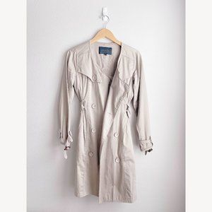 Star Place Beige Trench Coat Size M